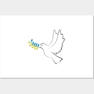 Dove of Peace Dove Ukraine Posters and Art